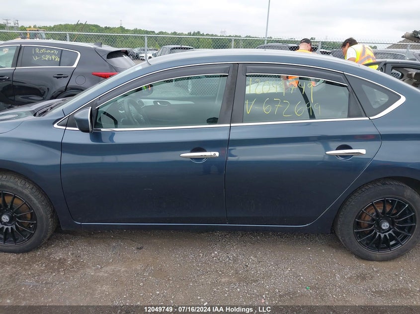 2017 Nissan Sentra S/Sv/Sr/Sl VIN: 3N1AB7AP1HL672699 Lot: 12049749