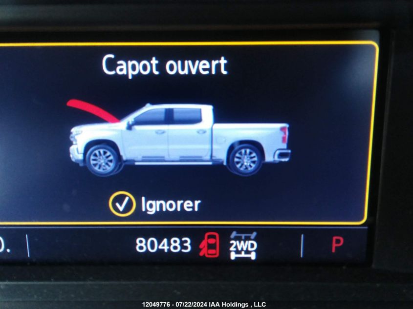 2022 Chevrolet Silverado Ltd K1500 Rst VIN: 1GCUYEED7NZ233363 Lot: 12049776