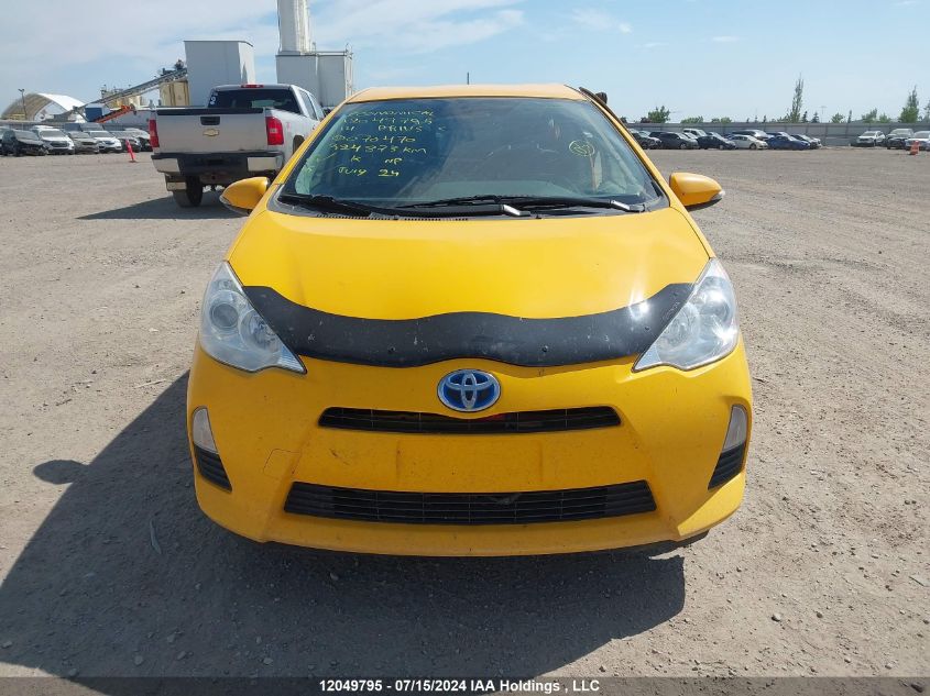 2014 Toyota Prius C VIN: JTDKDTB31E1070470 Lot: 12049795