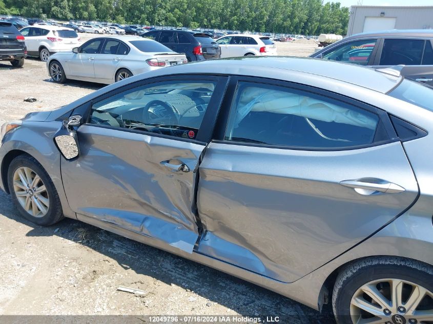2015 Hyundai Elantra VIN: KMHDH4AE4FU412933 Lot: 12049796