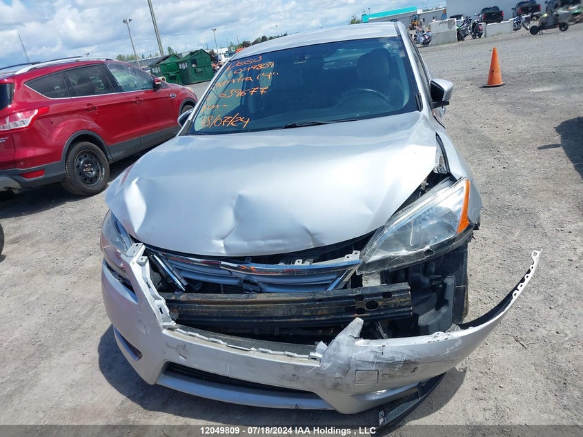2014 Nissan Sentra S/Sv/Sr/Sl VIN: 3N1AB7AP8EL639677 Lot: 12049809