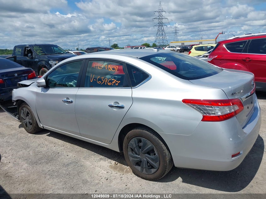2014 Nissan Sentra S/Sv/Sr/Sl VIN: 3N1AB7AP8EL639677 Lot: 12049809