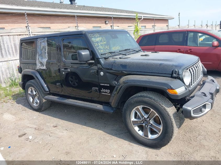 2024 Jeep Wrangler 4-Door Sahara VIN: 1C4PJXEN6RW134546 Lot: 12049811