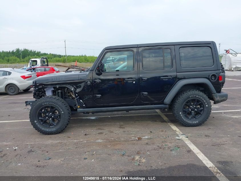 2023 Jeep Wrangler 4-Door Willys VIN: 1C4HJXDN6PW574933 Lot: 12049815