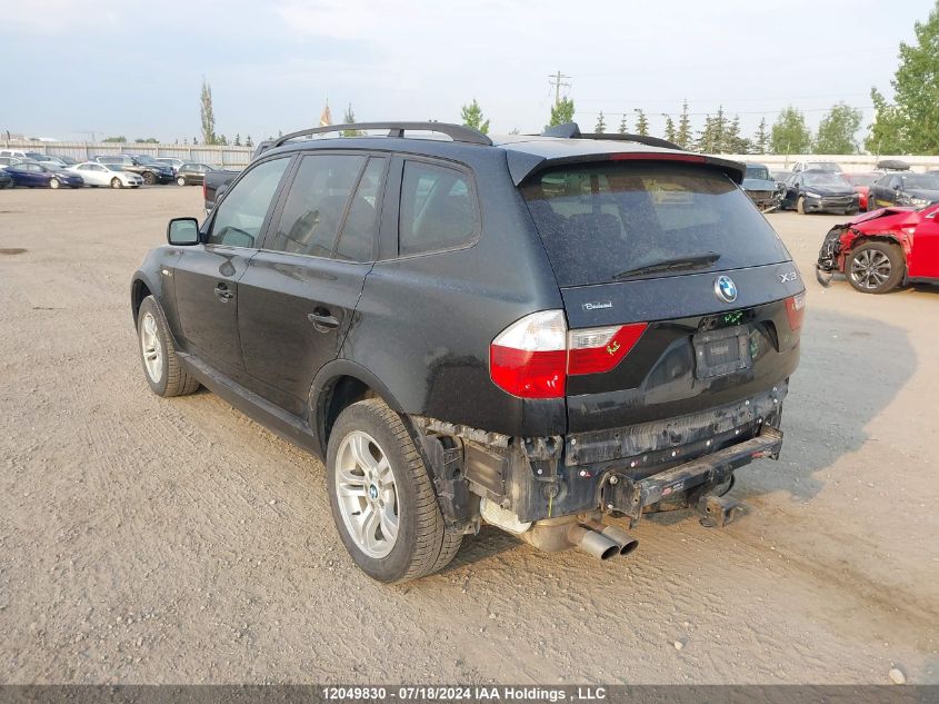 2008 BMW X3 VIN: WBXPC73428WE52382 Lot: 12049830