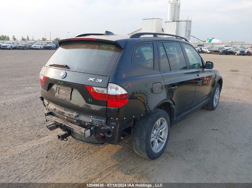 2008 BMW X3 VIN: WBXPC73428WE52382 Lot: 12049830