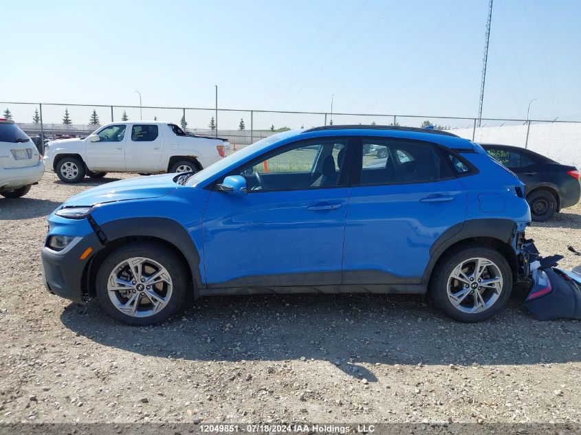 2022 Hyundai Kona Preferred Awd VIN: KM8K2CAB0NU780677 Lot: 12049851
