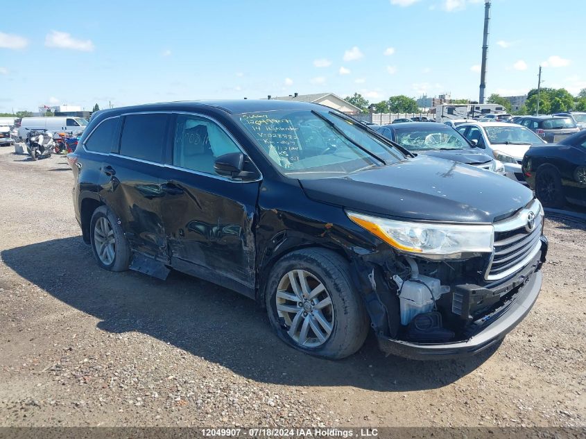 2014 Toyota Highlander Le VIN: 5TDBKRFHXES028882 Lot: 12049907