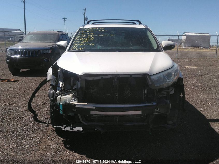 2015 Toyota Highlander Limited VIN: 5TDDKRFH4FS146436 Lot: 12049970