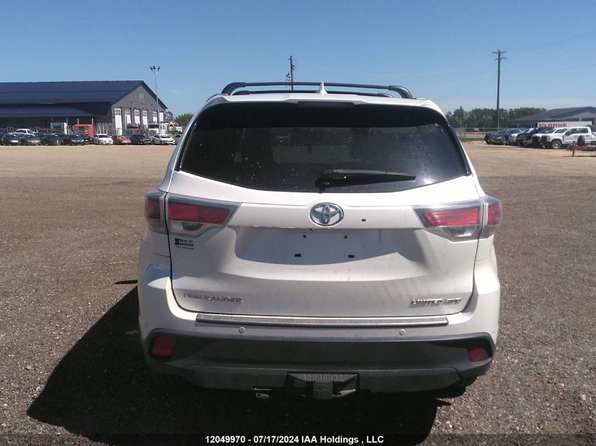 2015 Toyota Highlander Limited VIN: 5TDDKRFH4FS146436 Lot: 12049970