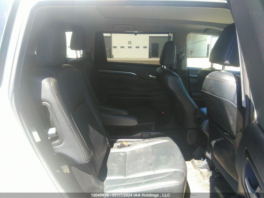 2015 Toyota Highlander Limited VIN: 5TDDKRFH4FS146436 Lot: 12049970