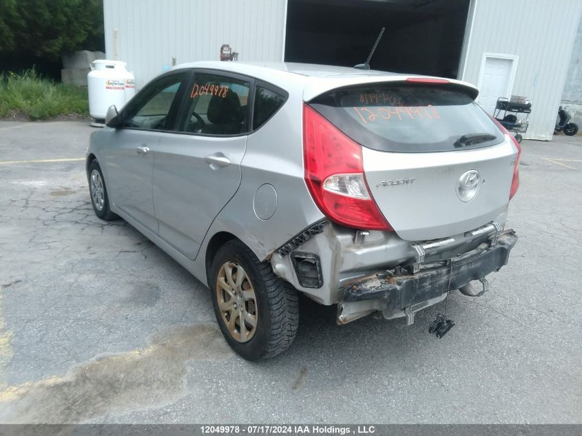 2014 Hyundai Accent Gl VIN: KMHCT5AE4EU190876 Lot: 12049978