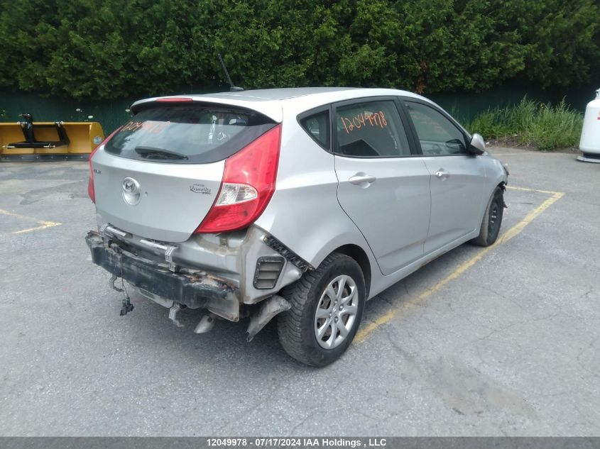 2014 Hyundai Accent Gl VIN: KMHCT5AE4EU190876 Lot: 12049978