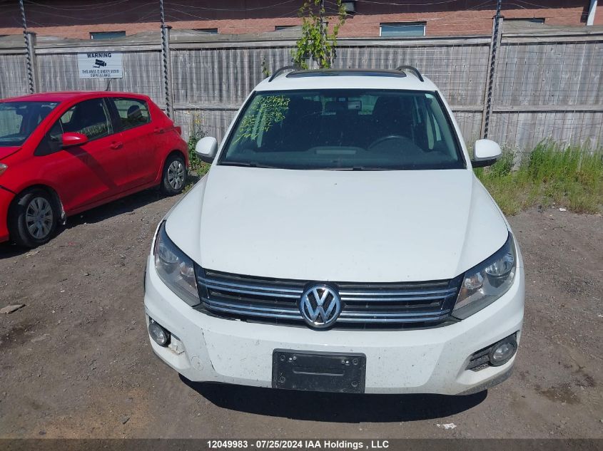 2016 Volkswagen Tiguan VIN: WVGJV7AX3GW580907 Lot: 12049983