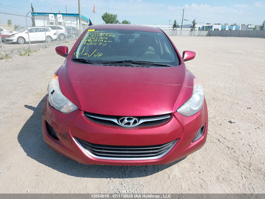 2013 Hyundai Elantra Gls/Limited VIN: 5NPDH4AE0DH343184 Lot: 12050015