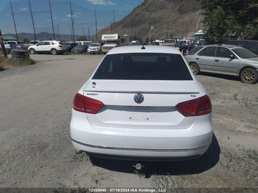 2013 Volkswagen Passat Se VIN: 1VWBN7A32DC076591 Lot: 12050040