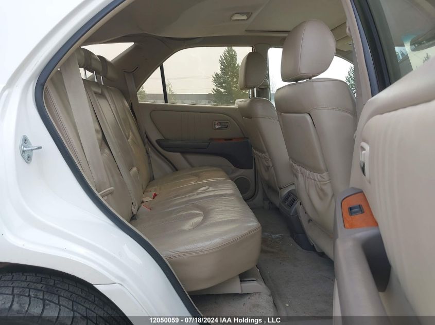 2002 Lexus Rx 300 VIN: JTJHF10U220269689 Lot: 12050059