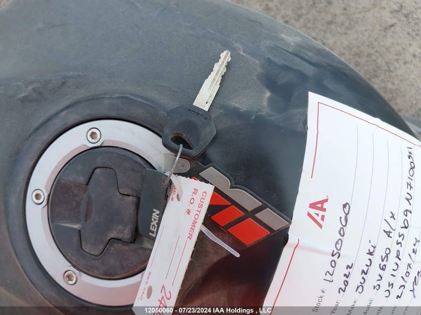 2022 Suzuki Sv650 A/X VIN: JS1VP55B9N7100311 Lot: 12050060