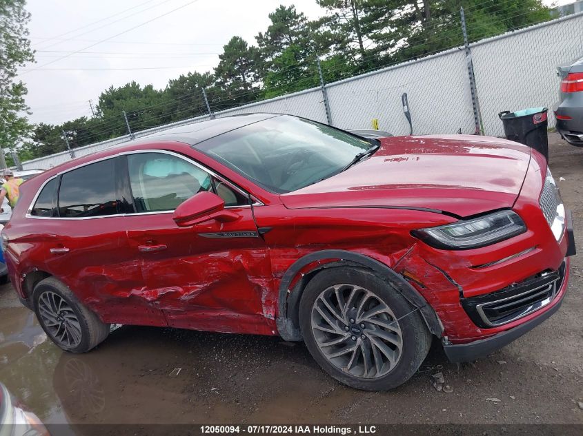 2020 Lincoln Nautilus Reserve VIN: 2LMPJ8K98LBL12883 Lot: 12050094