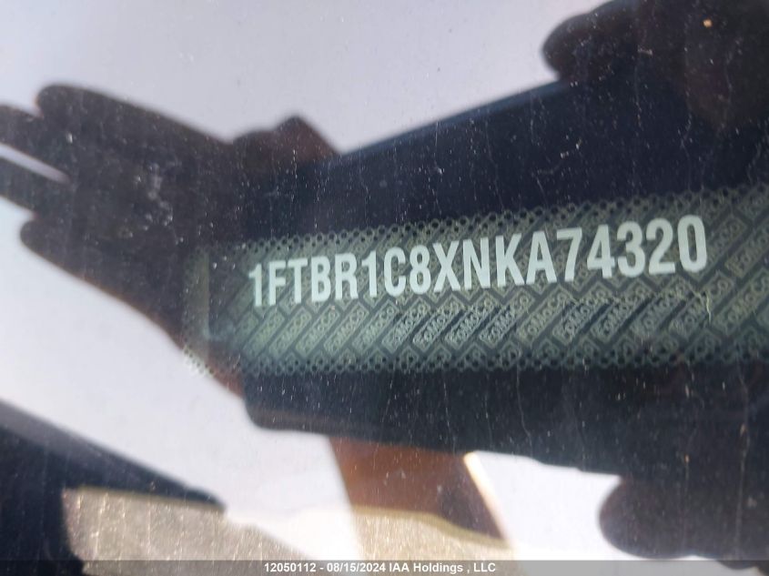 2022 Ford Transit T-250 VIN: 1FTBR1C8XNKA74320 Lot: 12050112