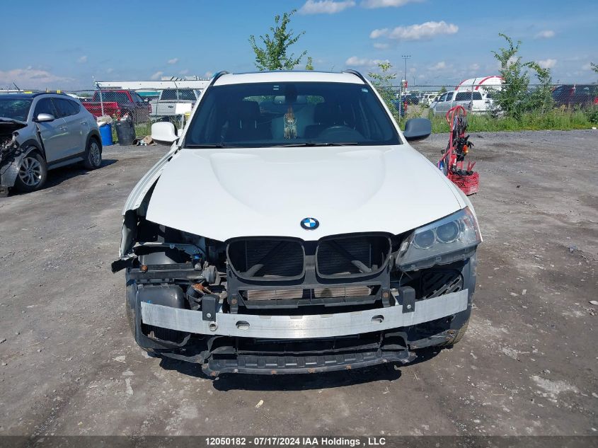 2012 BMW X3 VIN: 5UXWX7C5XCL976018 Lot: 12050182