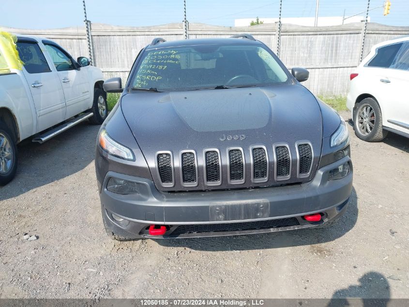 2018 Jeep Cherokee Trailhawk VIN: 1C4PJMBX1JD592189 Lot: 12050185