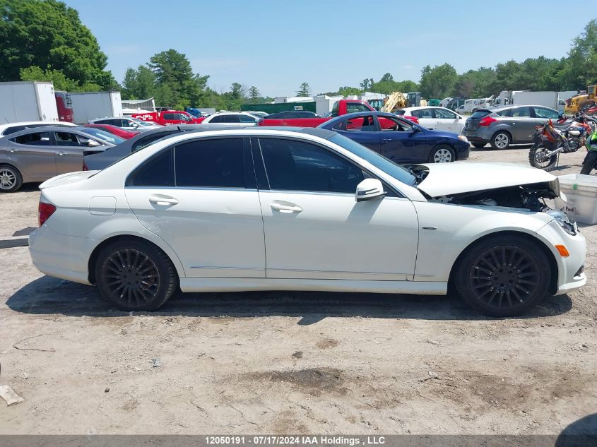 2010 Mercedes-Benz C-Class VIN: WDDGF8FB9AF519346 Lot: 12050191