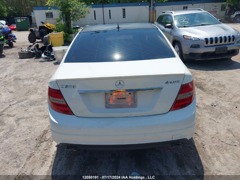 2010 Mercedes-Benz C-Class VIN: WDDGF8FB9AF519346 Lot: 12050191