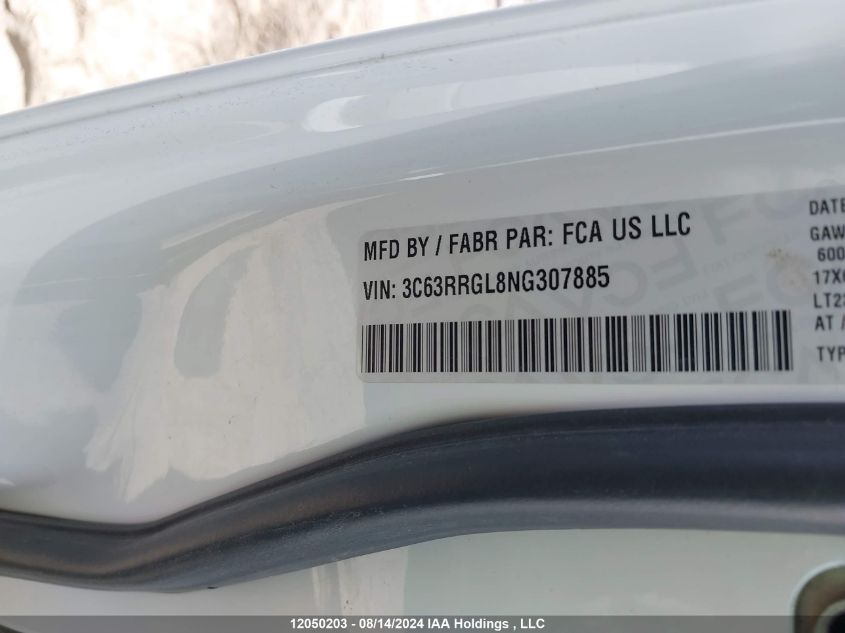 2022 Ram 3500 Tradesman VIN: 3C63RRGL8NG307885 Lot: 12050203