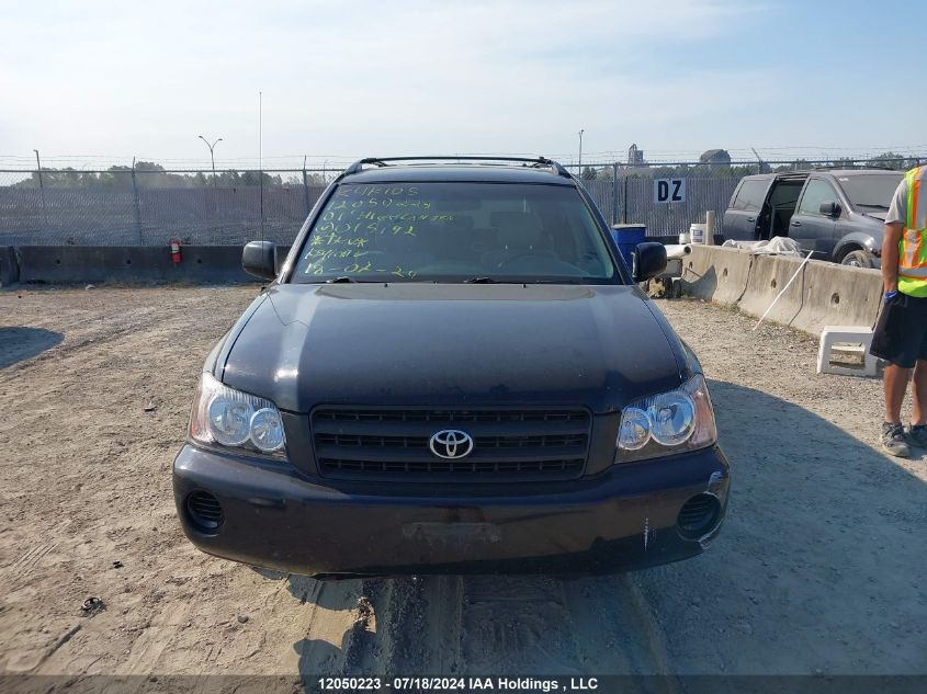 2001 Toyota Highlander VIN: JTEHF21A310015142 Lot: 12050223