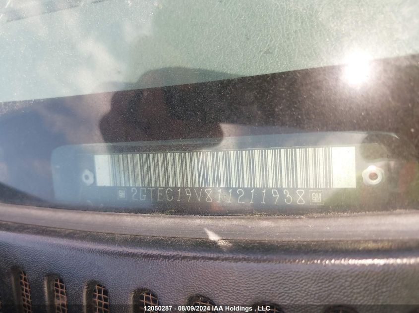 2001 GMC Sierra 1500 VIN: 2GTEC19V811211938 Lot: 12050287