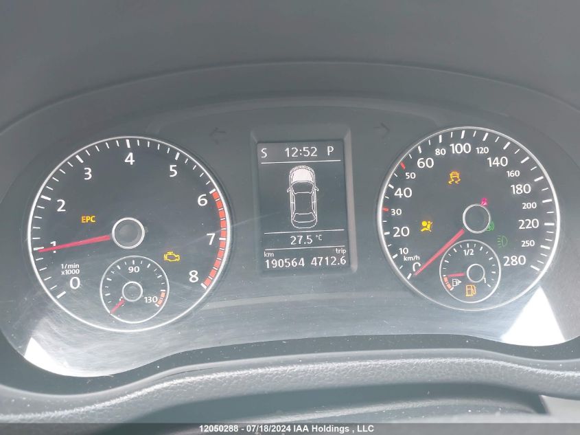 2014 Volkswagen Passat VIN: 1VWAS7A38EC087925 Lot: 12050288