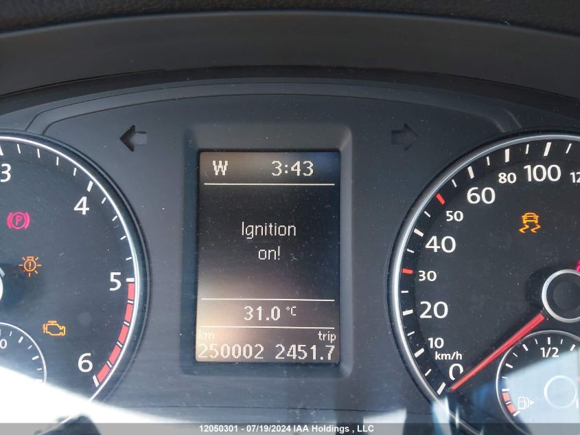 2013 Volkswagen Passat VIN: 1VWCN7A34DC141932 Lot: 12050301