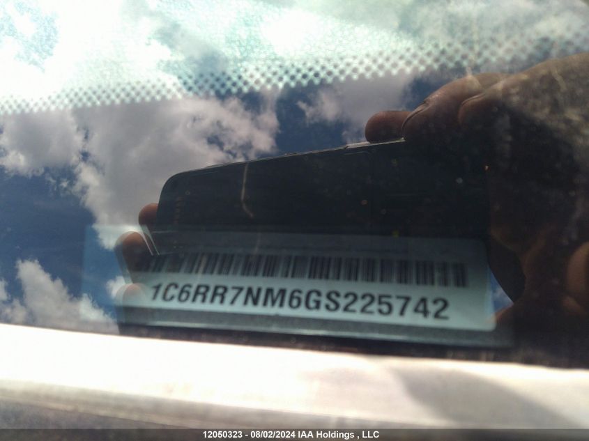2016 Ram 1500 Laramie VIN: 1C6RR7NM6GS225742 Lot: 12050323