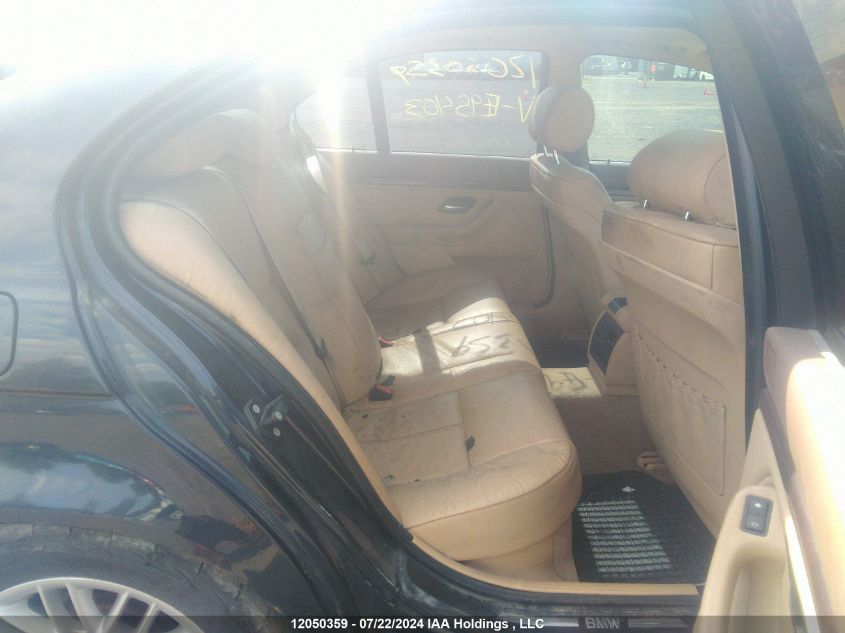 2003 BMW 530 I VIN: WBADT53473CE95403 Lot: 12050359