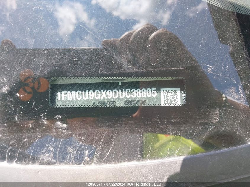 2013 Ford Escape VIN: 1FMCU9GX9DUC38805 Lot: 12050371