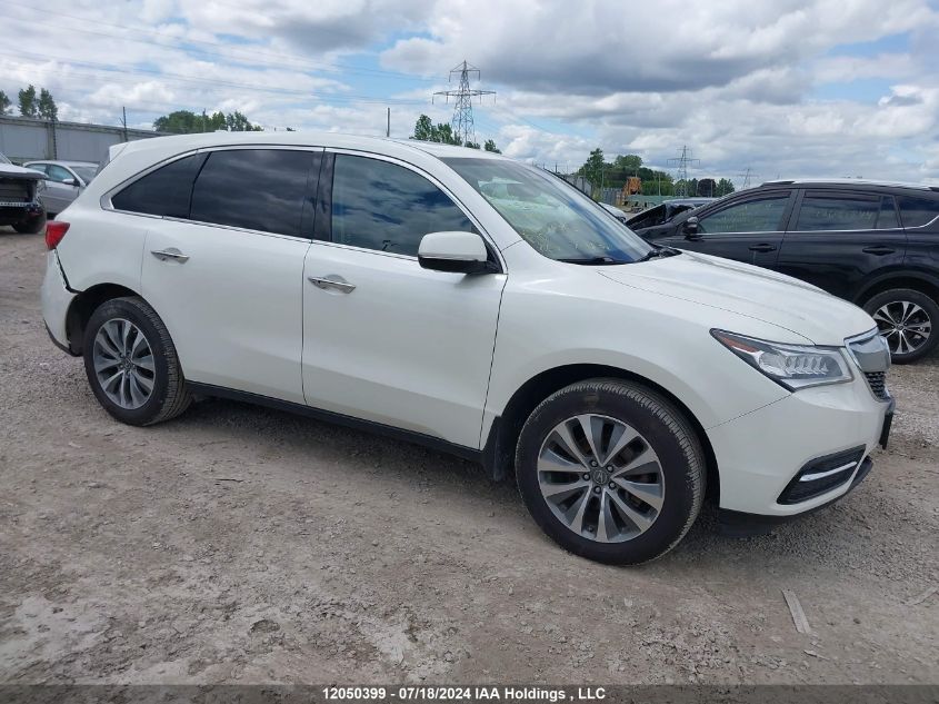 2016 Acura Mdx VIN: 5FRYD4H40GB503110 Lot: 12050399