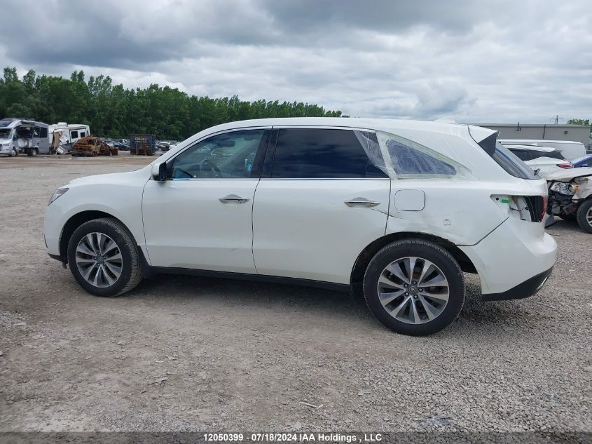 2016 Acura Mdx VIN: 5FRYD4H40GB503110 Lot: 12050399