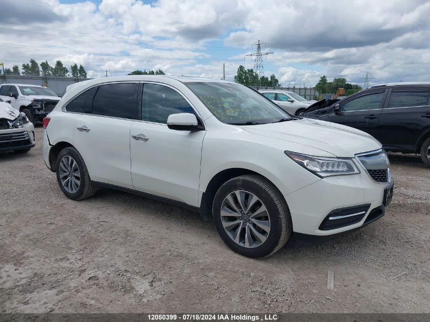 2016 Acura Mdx VIN: 5FRYD4H40GB503110 Lot: 12050399