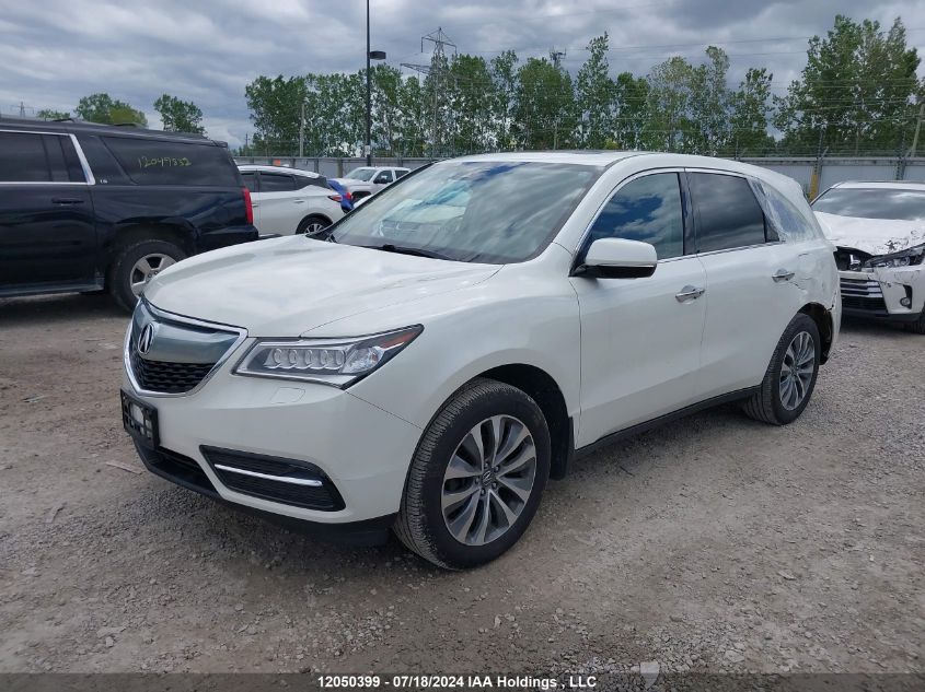 2016 Acura Mdx VIN: 5FRYD4H40GB503110 Lot: 12050399