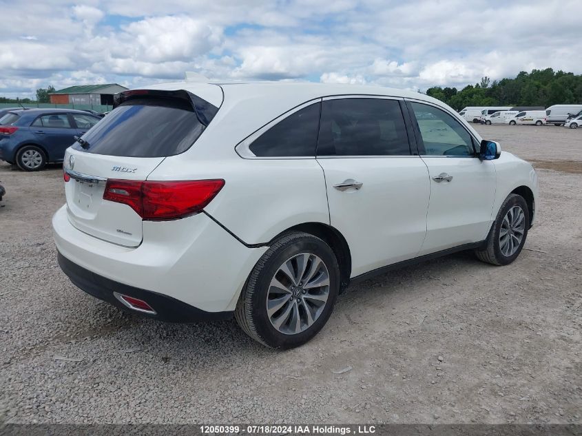 2016 Acura Mdx VIN: 5FRYD4H40GB503110 Lot: 12050399