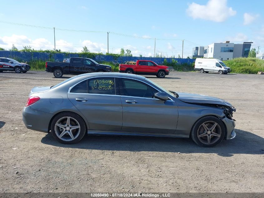 2017 Mercedes-Benz C-Class VIN: 55SWF4KB1HU189090 Lot: 12050490