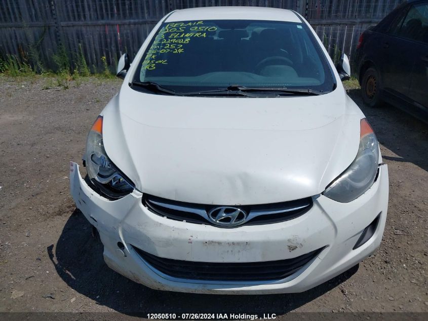 2013 Hyundai Elantra VIN: 5NPDH4AE8DH229028 Lot: 12050510