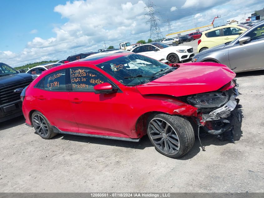 2020 Honda Civic Hatchback VIN: SHHFK7H43LU303914 Lot: 12050551
