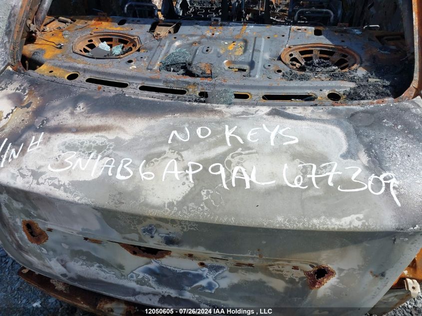 2010 Nissan Sentra 2.0 VIN: 3N1AB6AP9AL677309 Lot: 12050605