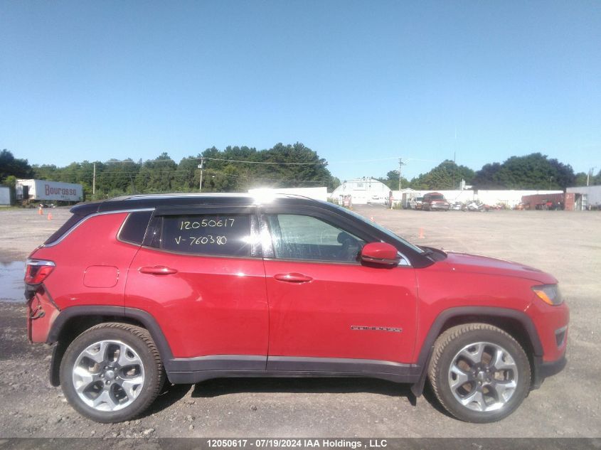 2019 Jeep Compass Limited VIN: 3C4NJDCB2KT760380 Lot: 12050617