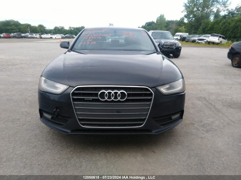 2014 Audi A4 VIN: WAUBFCFL1EN025037 Lot: 12050618