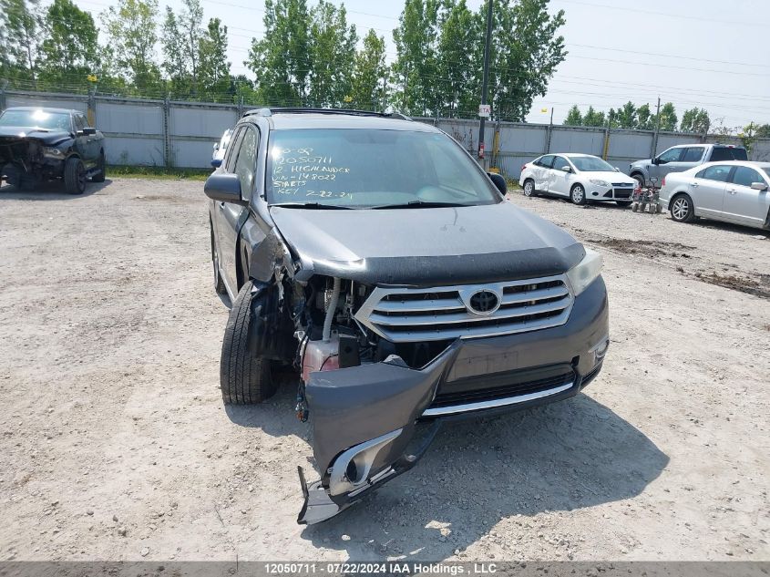 2012 Toyota Highlander V6 VIN: 5TDBK3EH7CS148022 Lot: 12050711