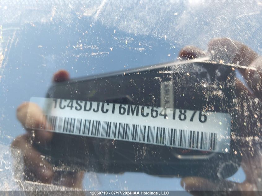 2021 Dodge Durango R/T VIN: 1C4SDJCT6MC641876 Lot: 12050719