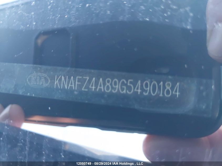 2016 Kia Forte VIN: KNAFZ4A89G5490184 Lot: 12050749